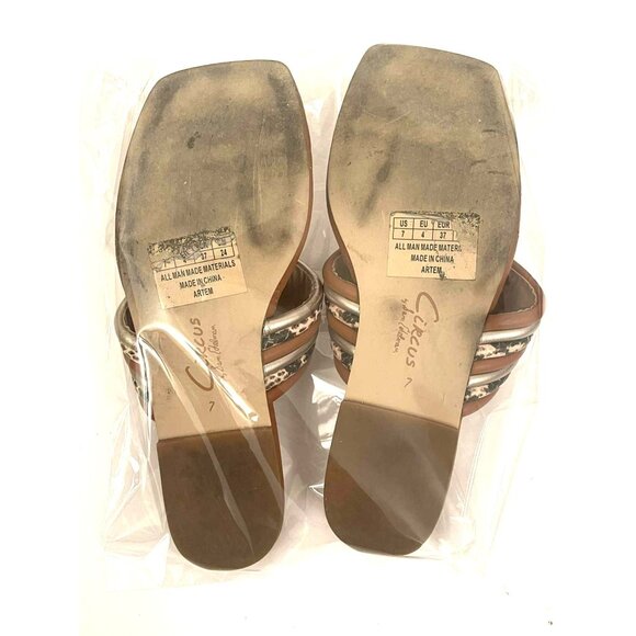 Circus NY by Sam Edelman Artem Flat Square-toe Slip-on Thong Sandals Women's 7 - Picture 6 of 6